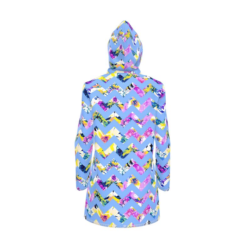 Ladies Isla Rain Mac - Frost Bloom Chevron