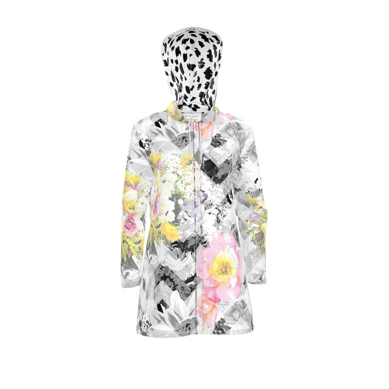 Ladies Isla Rain Mac - Delicate Bloom Chevron
