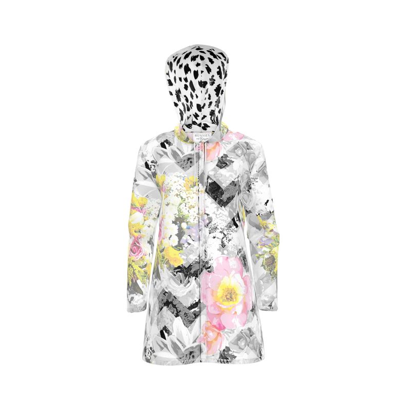 Ladies Isla Rain Mac - Delicate Bloom Chevron