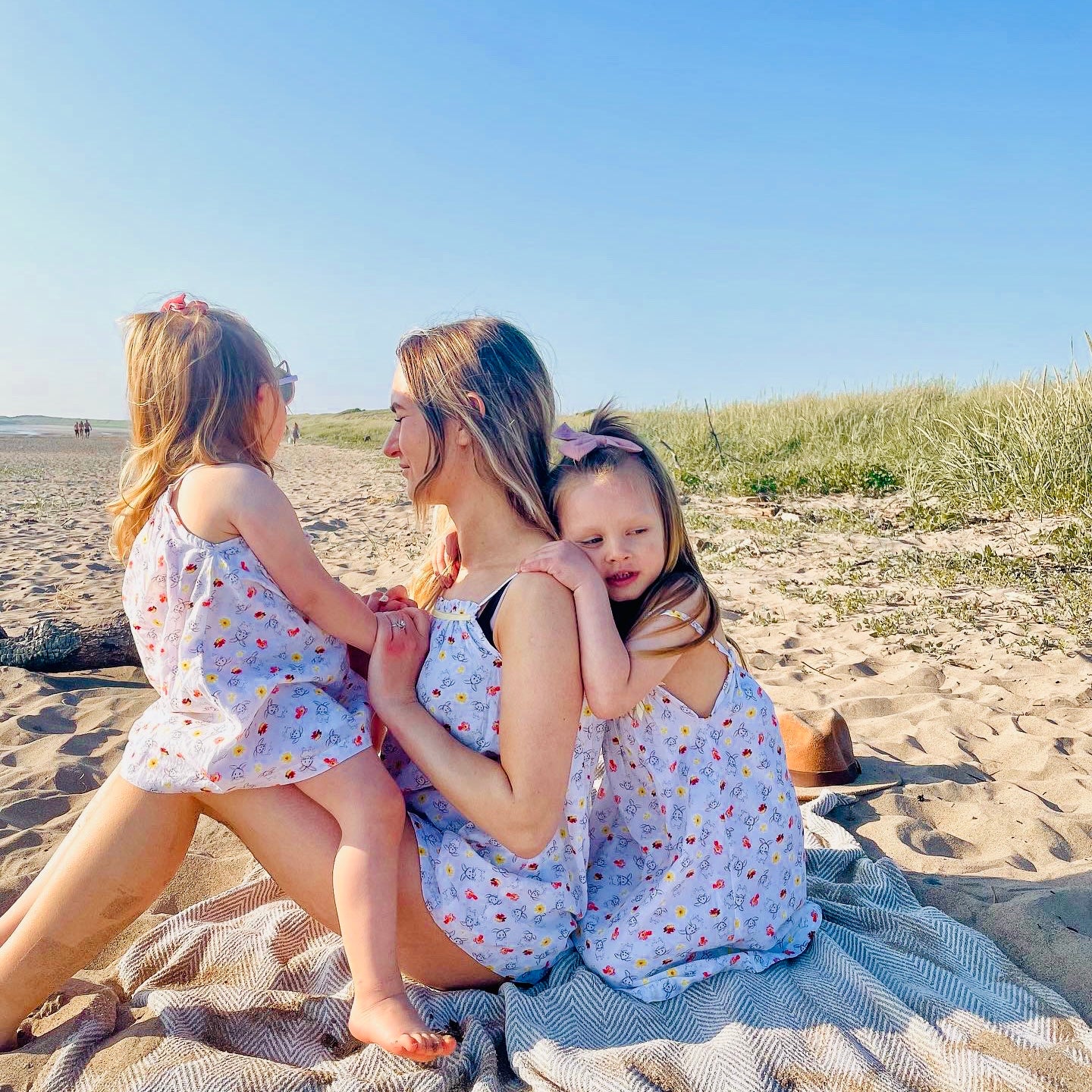 Girl’s Amelia Dress - Bunny & Me - Summertime Print