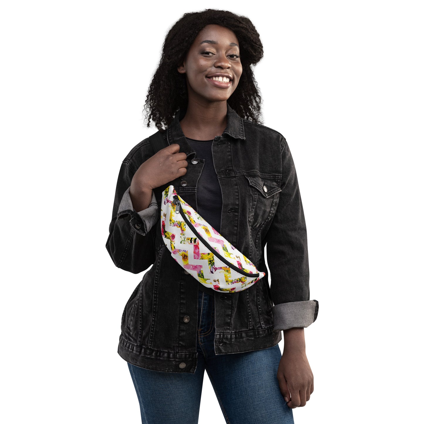 Perfect Bloom Chevron Cross Body / Waist Bag