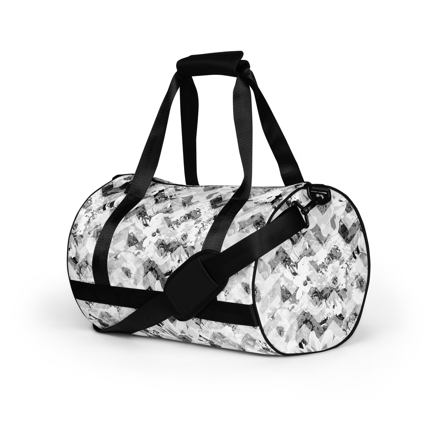 Cloud Bloom Chevron Small Duffle Gym / Weekender Bag
