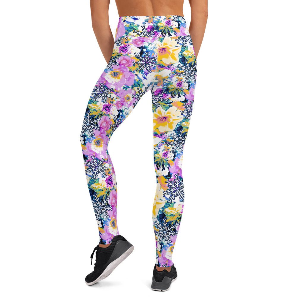 Ladies Lola Leggings - Snowflake Bouquet