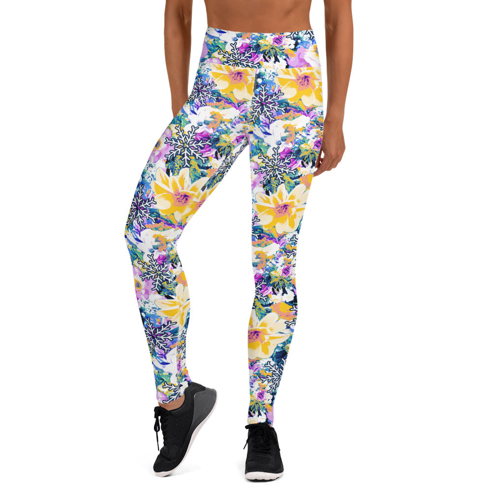 Ladies Lola Leggings - Snowflake Bouquet