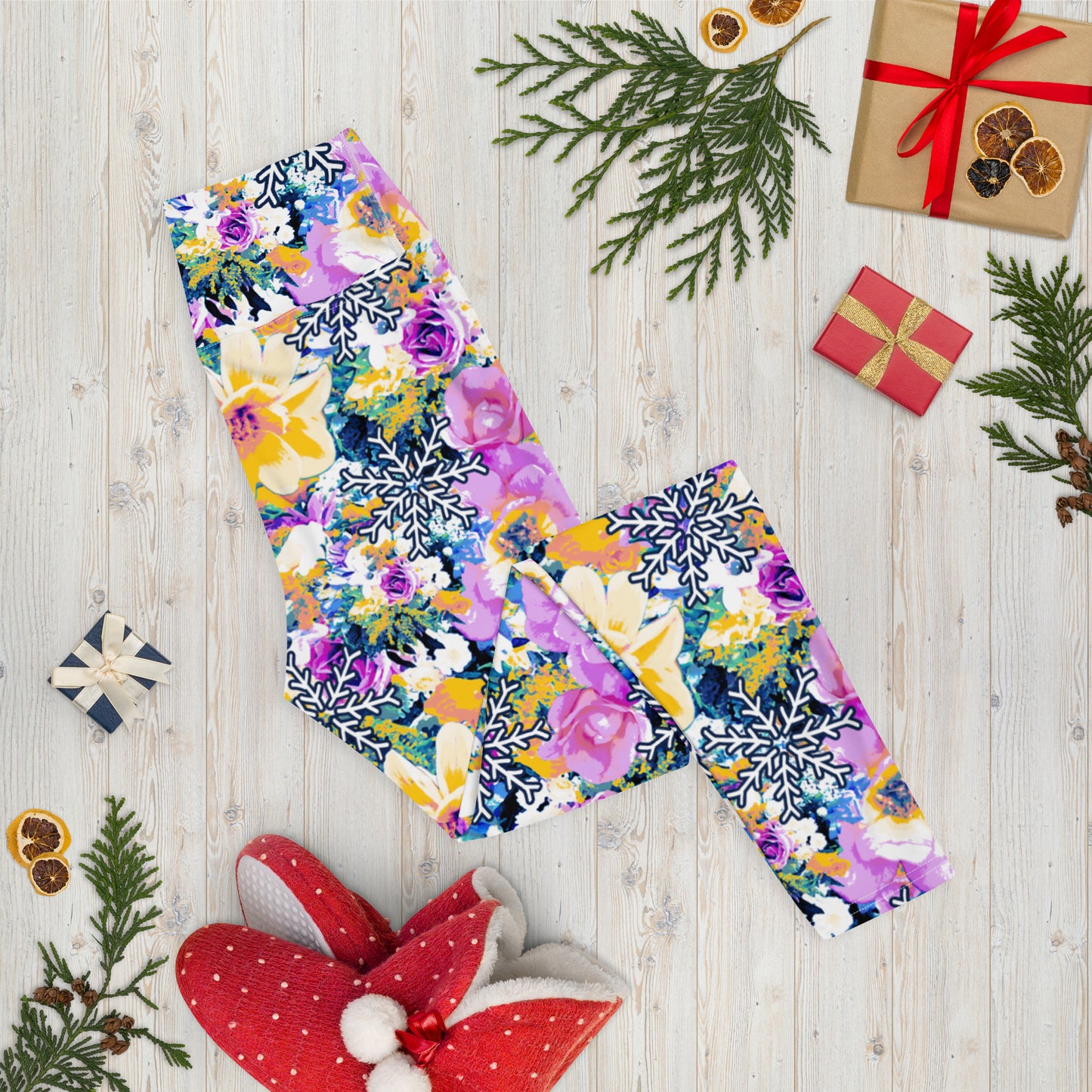 Ladies Lola Leggings - Snowflake Bouquet