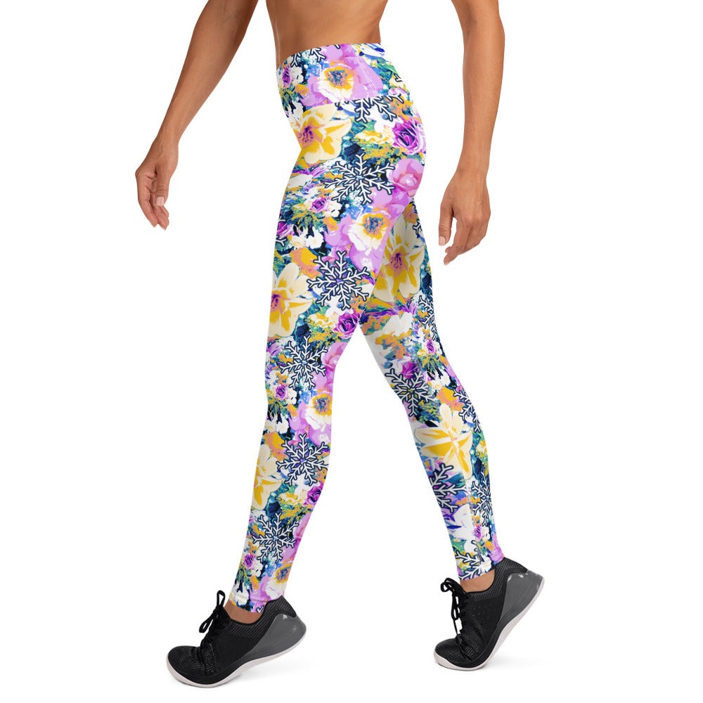 Ladies Lola Leggings - Snowflake Bouquet