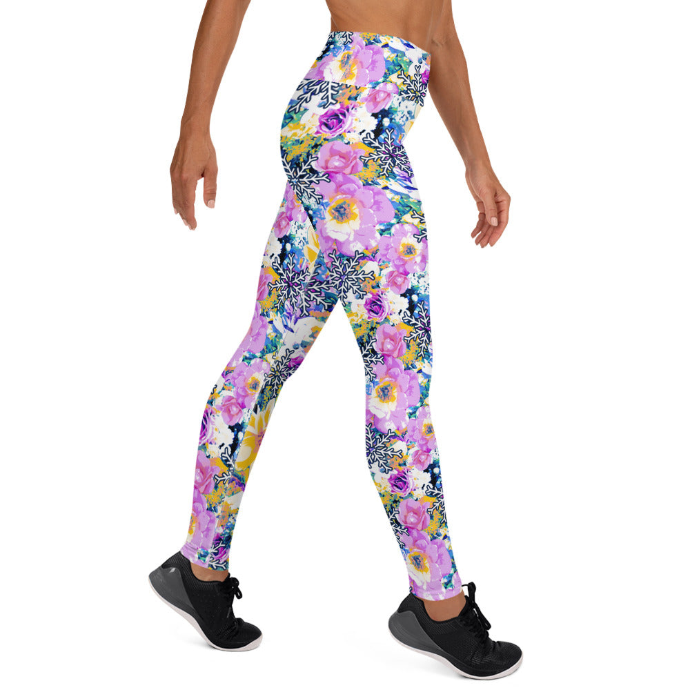 Ladies Lola Leggings - Snowflake Bouquet