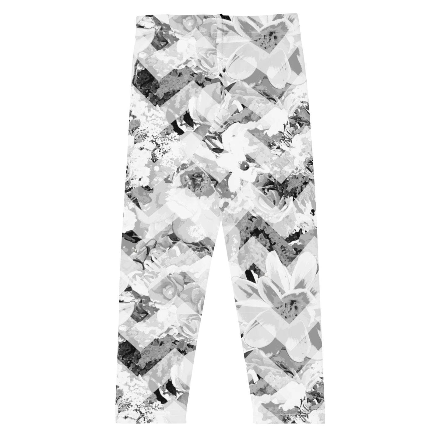 Durable and comfortable kids leggings with bold custom patterns for active play - backview