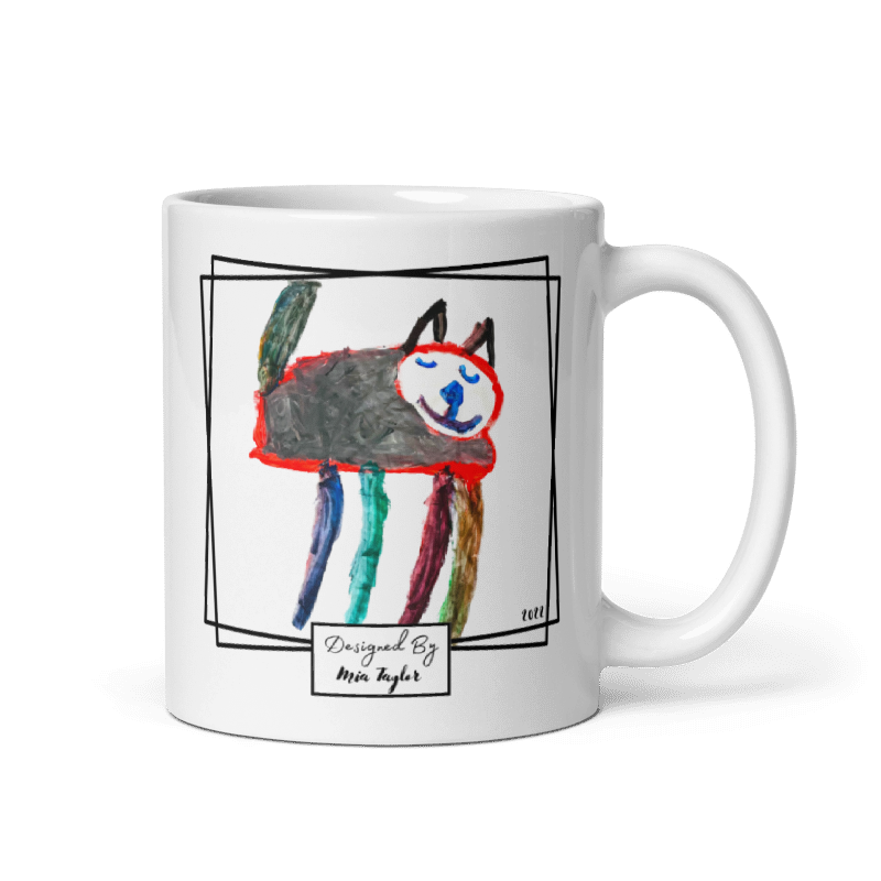 custom keepsake mug printed with child's artwork