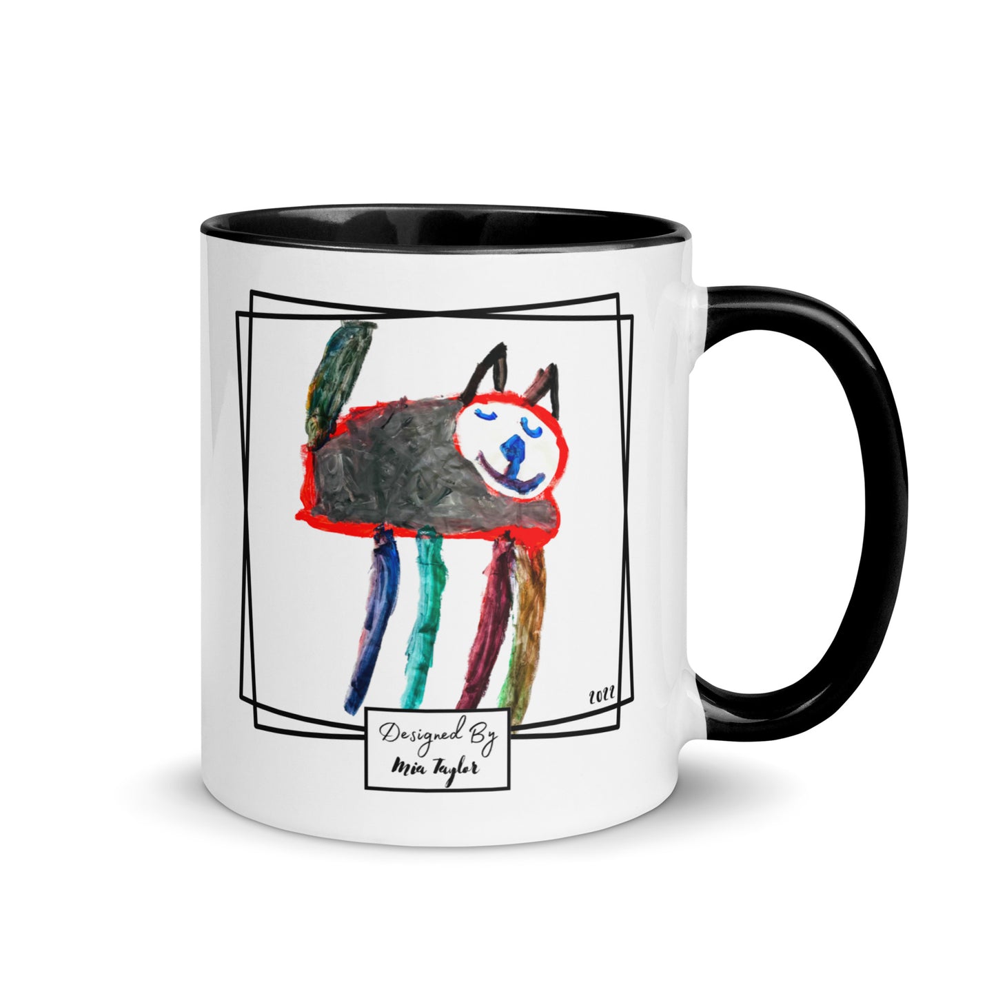 custom printed mug personalised with kids artwork