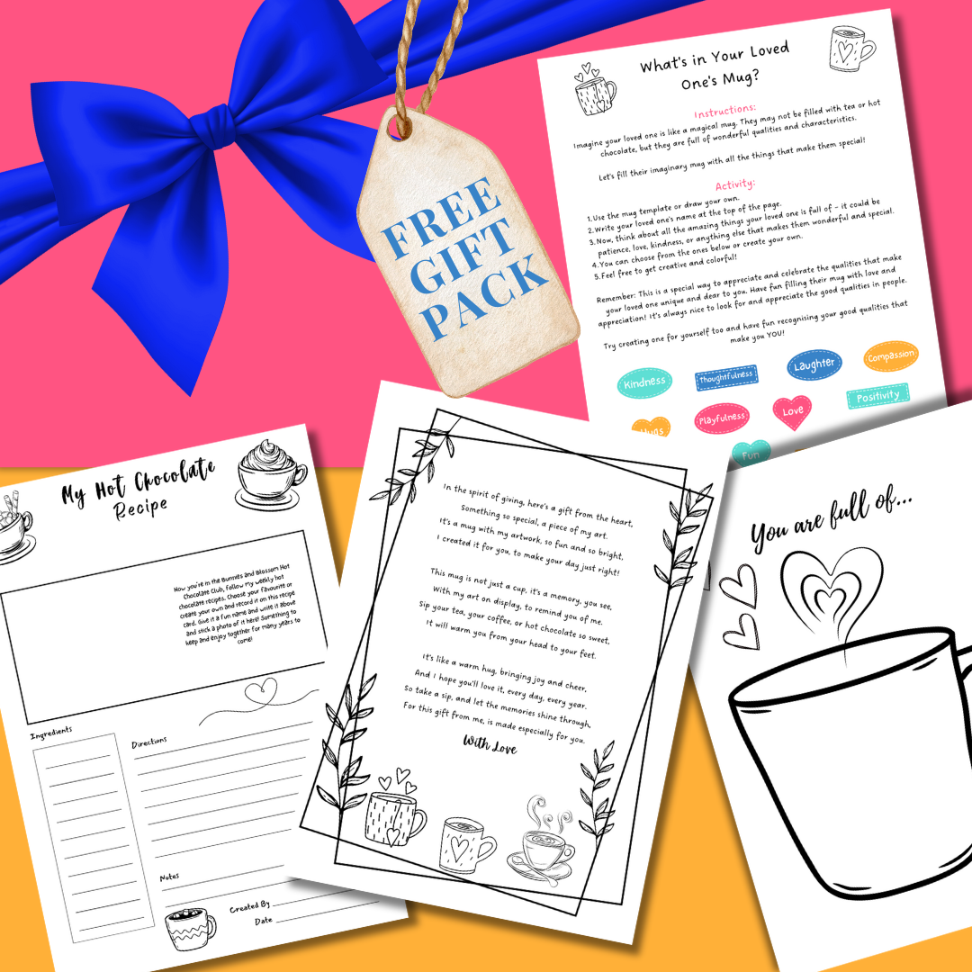free gift pack with personalised mug order