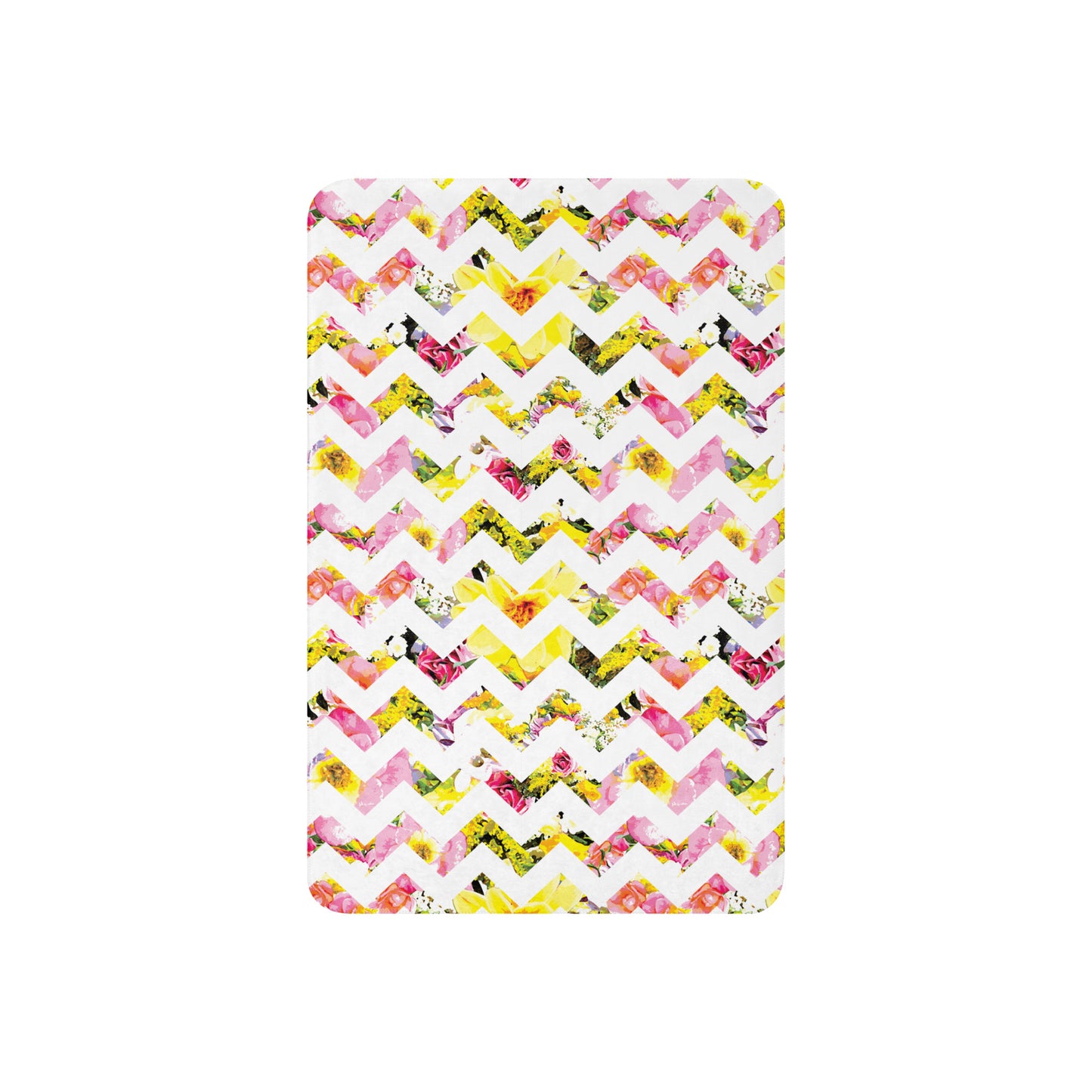 Perfect Bloom Chevron Sherpa Blanket