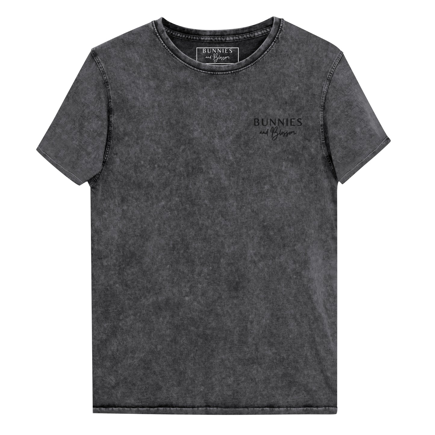 Ladies Signature Blossom Logo Denim T-Shirt