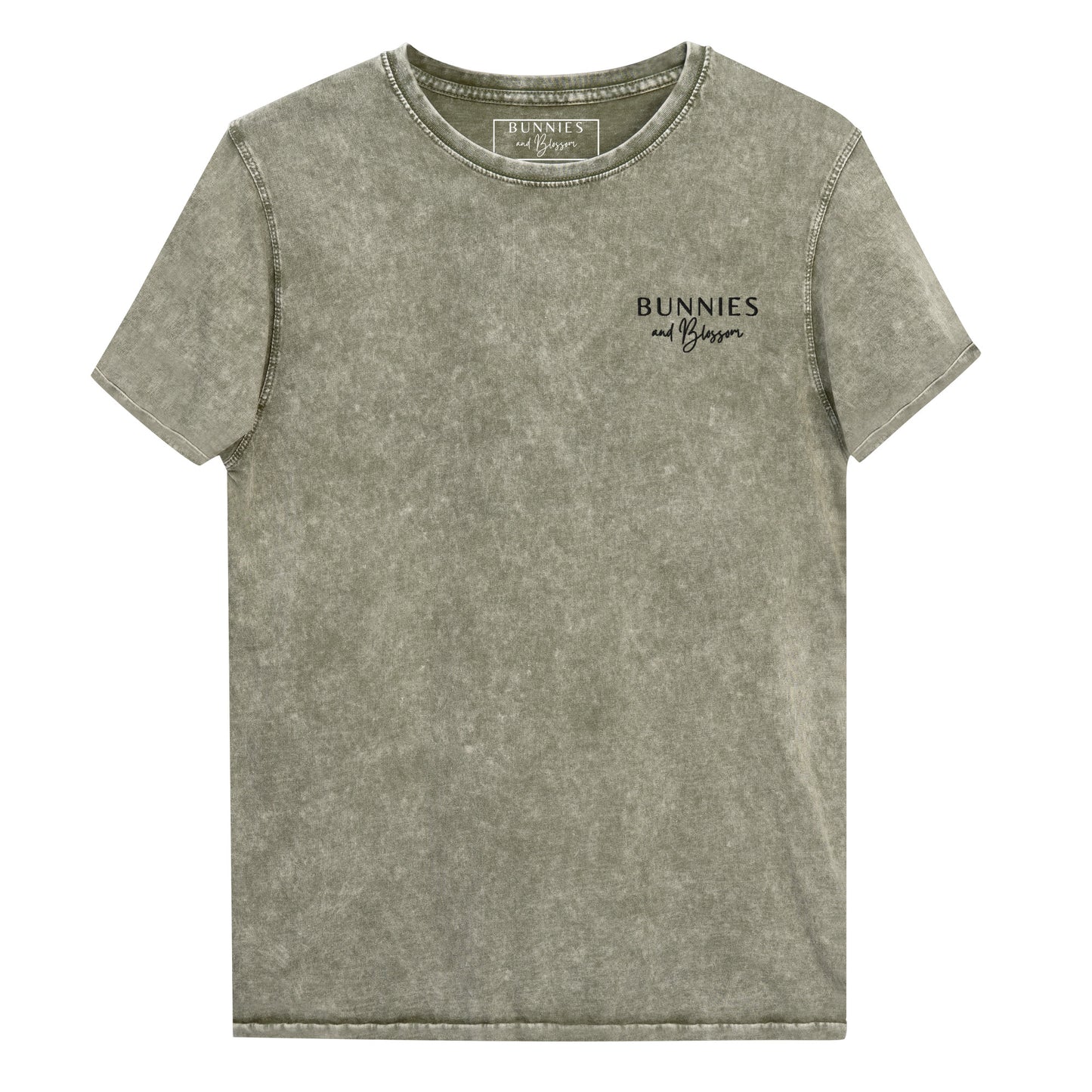Ladies Signature Blossom Logo Denim T-Shirt