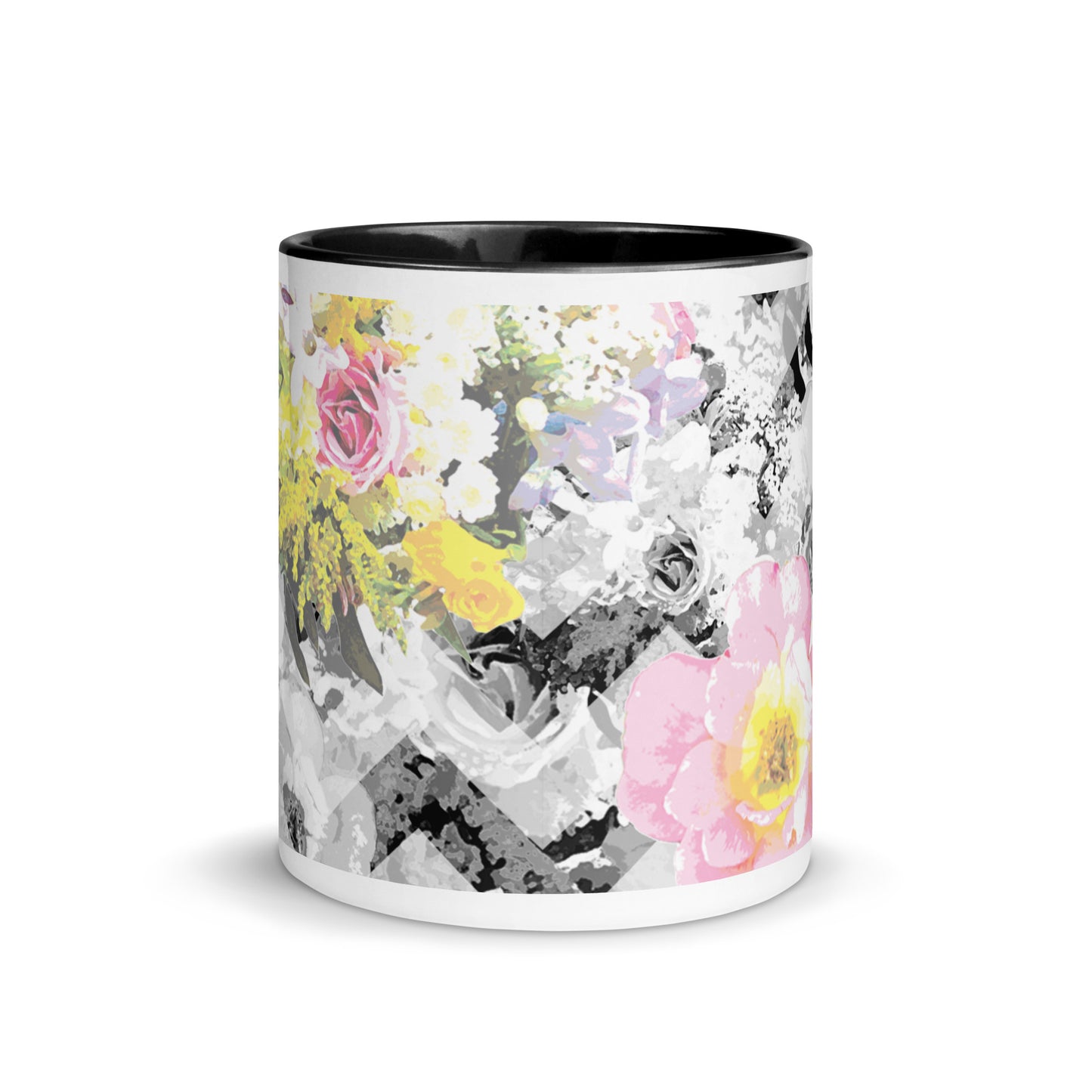 Delicate Bloom Chevron Mug