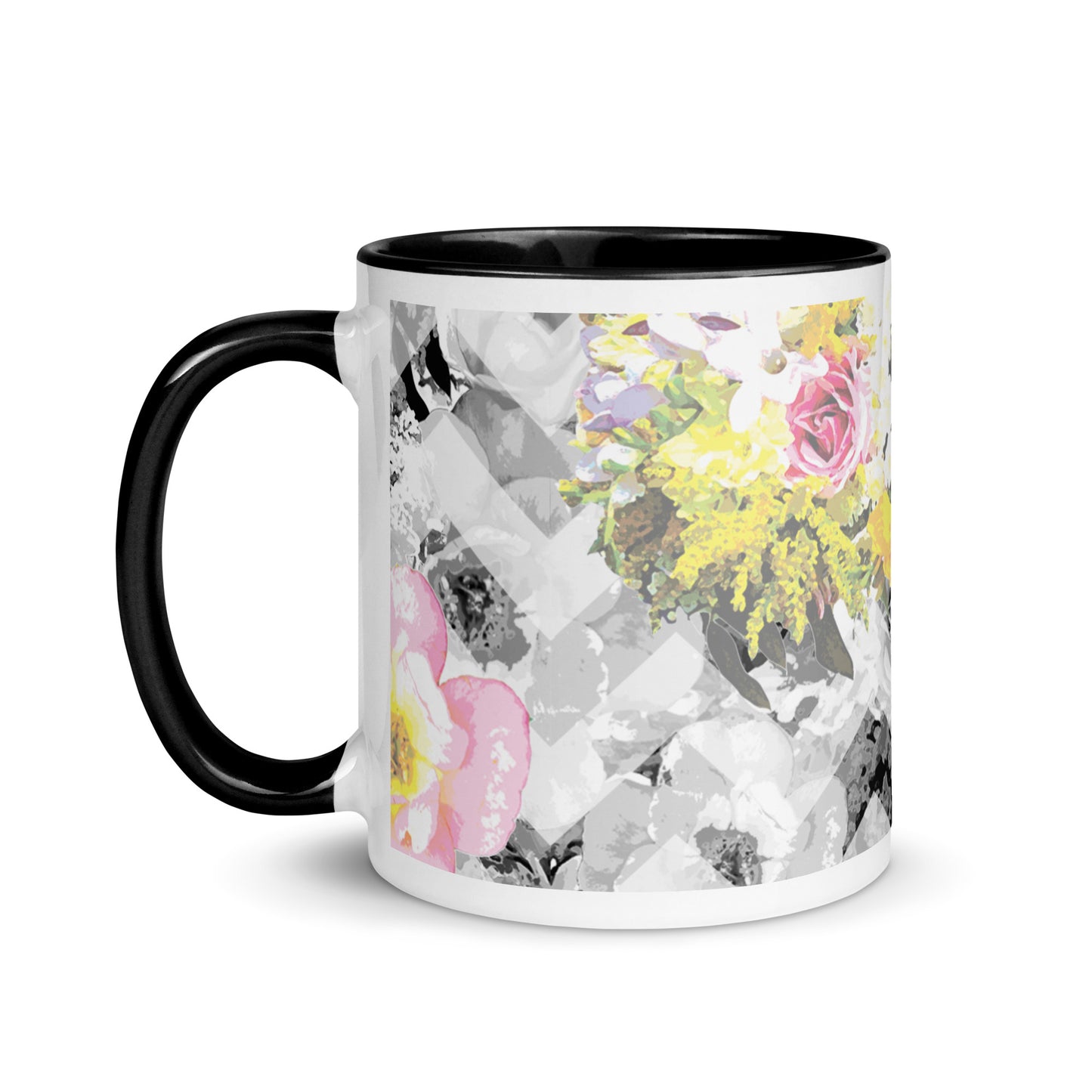 Delicate Bloom Chevron Mug
