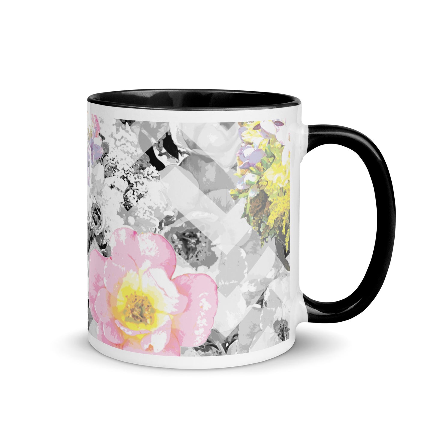 Delicate Bloom Chevron Mug
