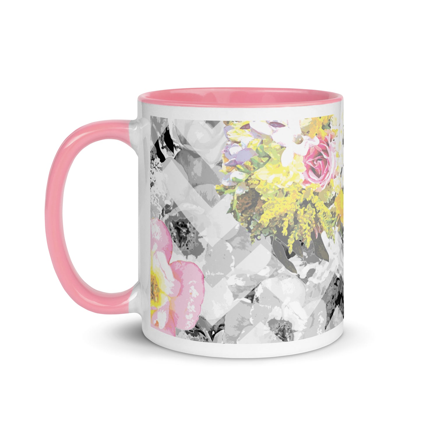 Delicate Bloom Chevron Mug