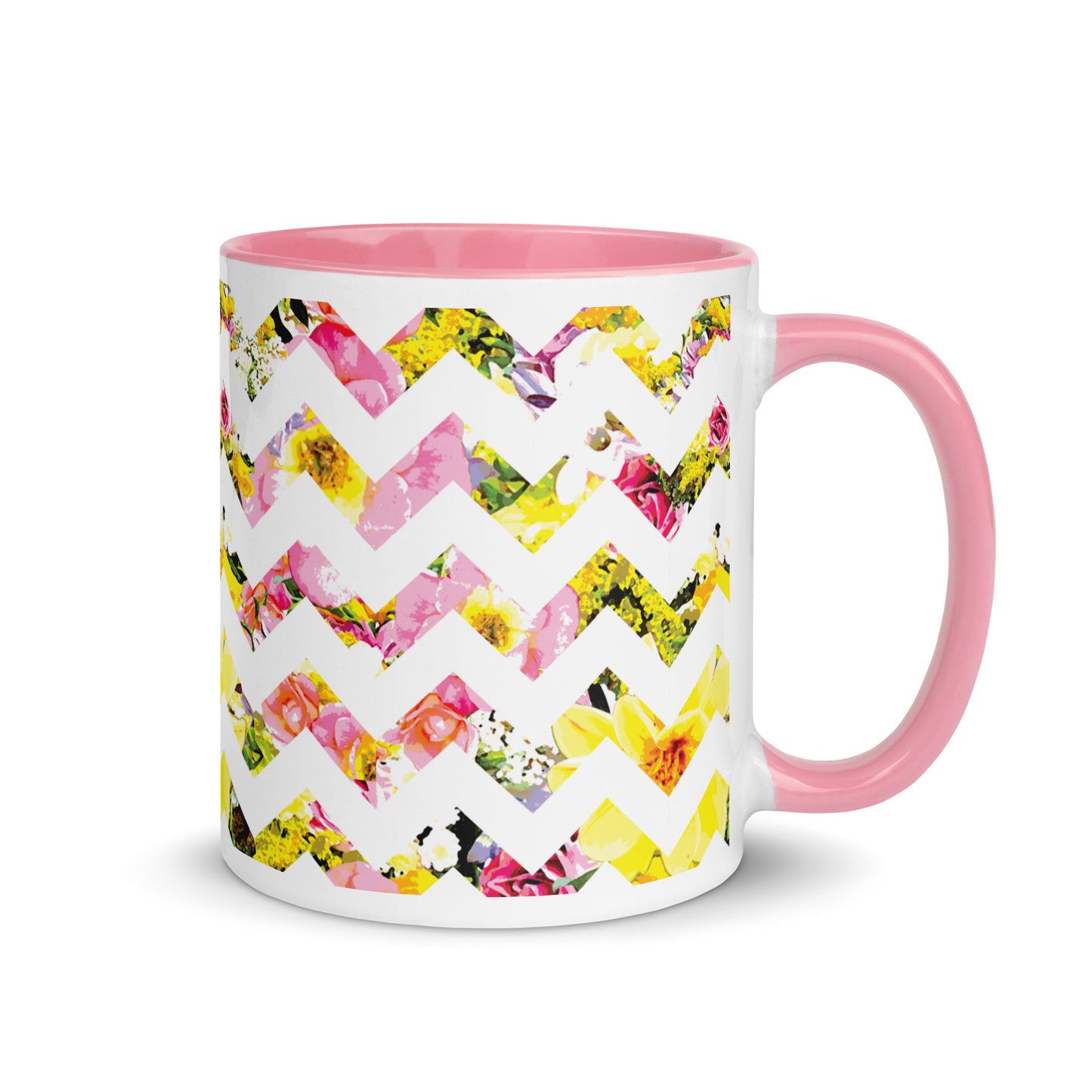 Perfect Bloom Chevron Mug