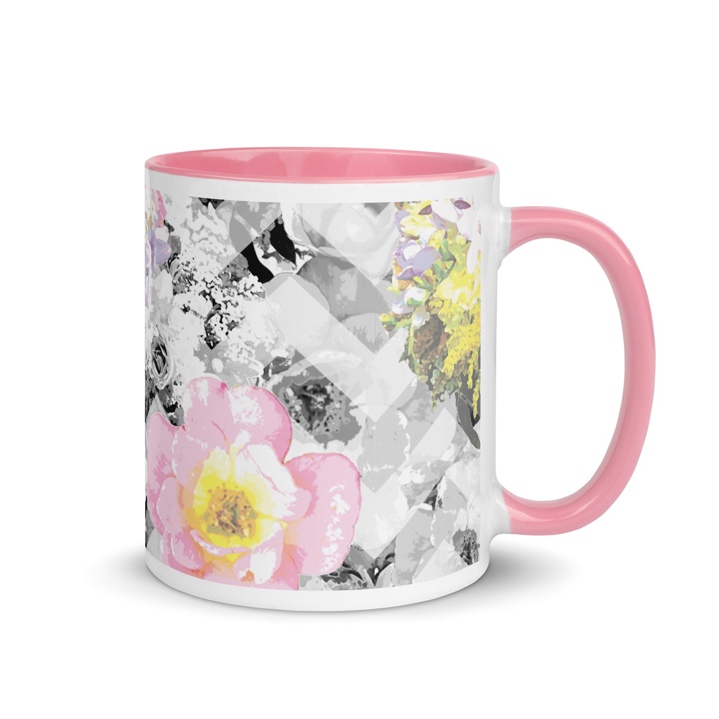 Delicate Bloom Chevron Mug
