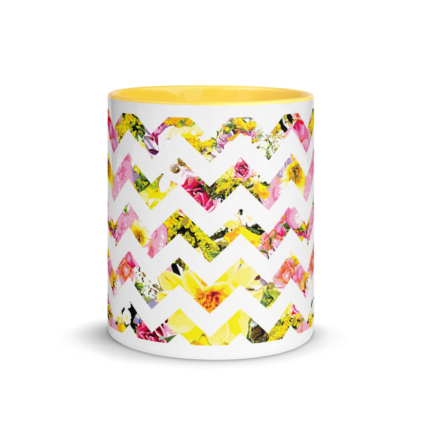 Perfect Bloom Chevron Mug