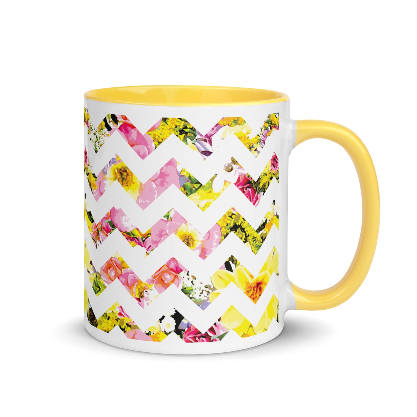 Perfect Bloom Chevron Mug
