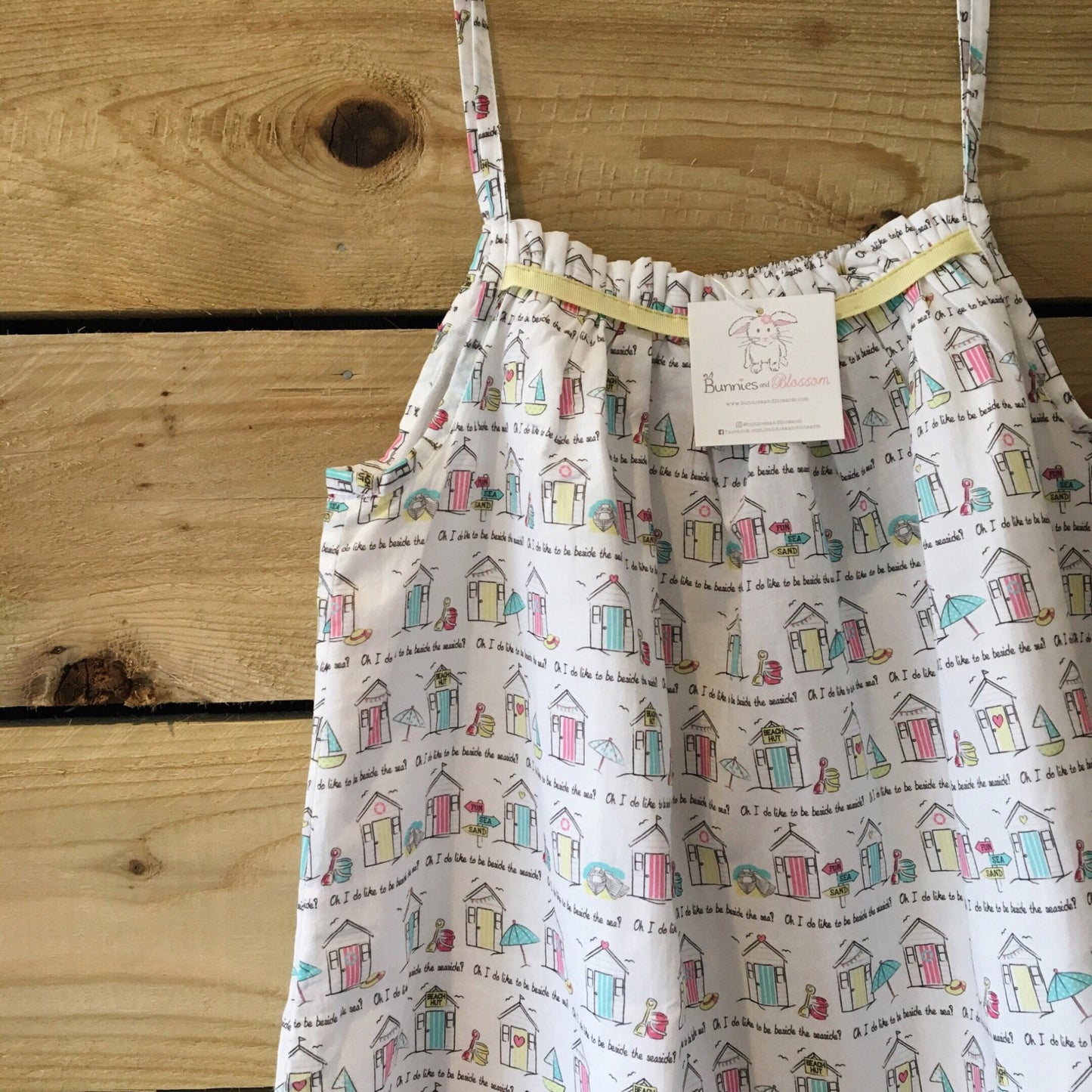 Ladies Amelia Top - Beside the Seaside Print-Ladies Clothing-Bunnies and Blossom