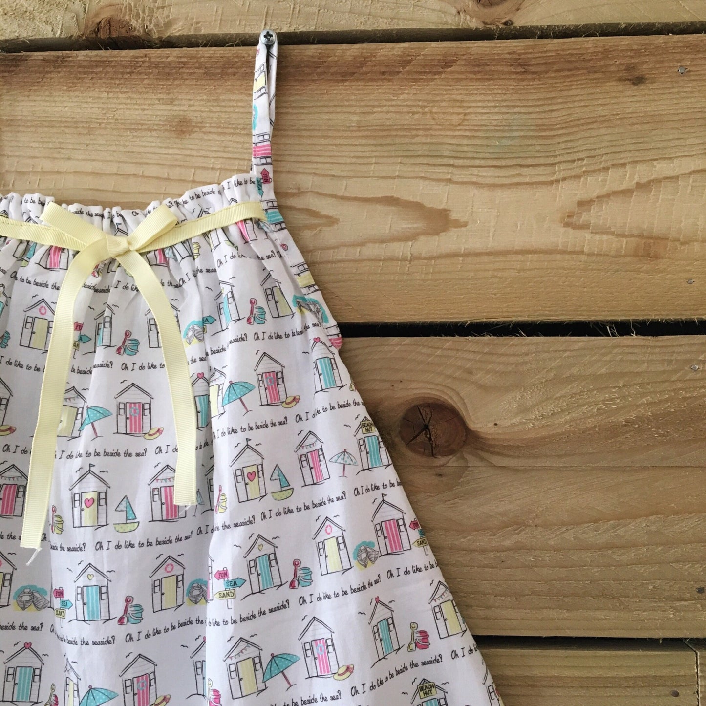 Girl’s Amelia Dress - Beside the Seaside Print-Girl’s Clothing-Bunnies and Blossom