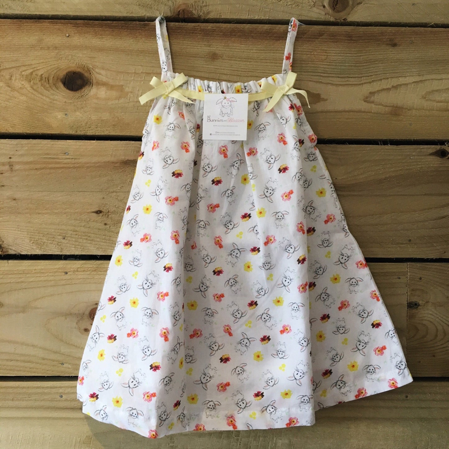 Girl’s Amelia Dress - Bunny & Me - Summertime Print-Girl’s Clothing-Bunnies and Blossom