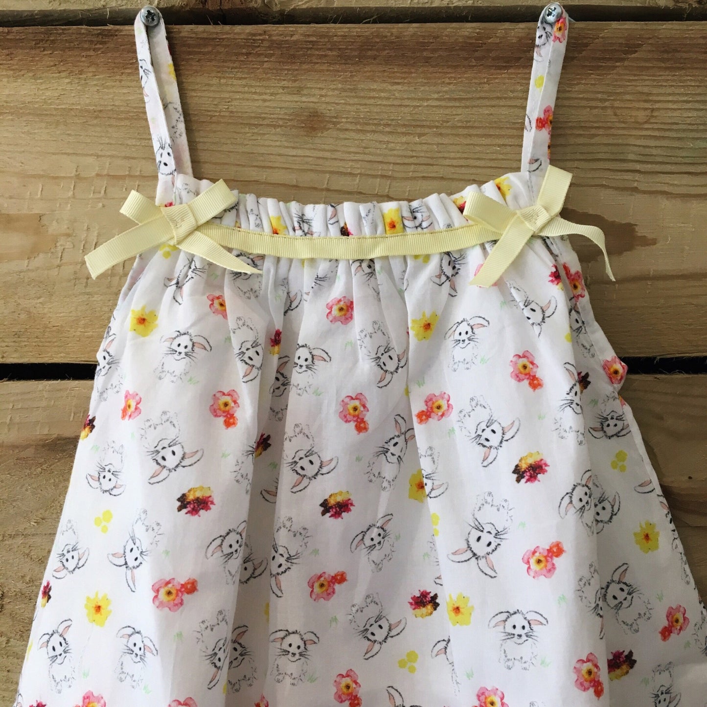 Girl’s Amelia Dress - Bunny & Me - Summertime Print-Girl’s Clothing-Bunnies and Blossom