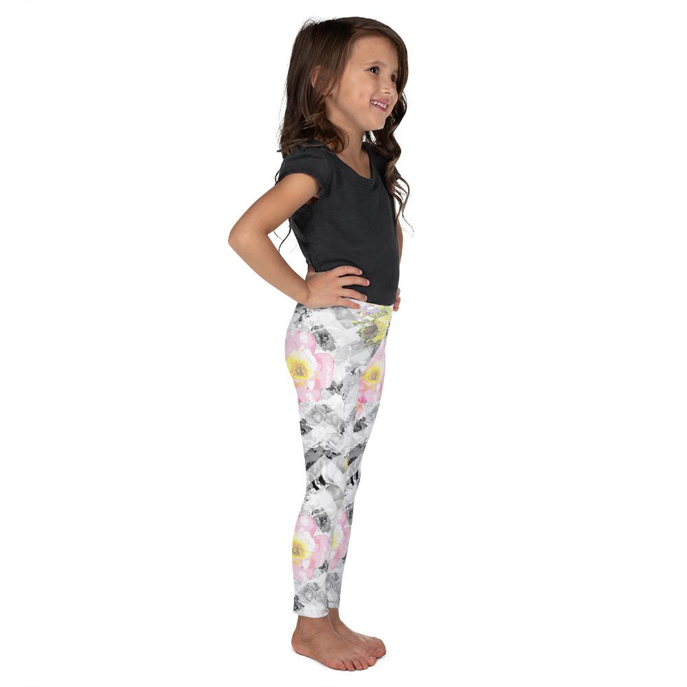 Child’s Leggings - Bunnies and Blossom - Delicate Bloom Chevron - Bunnies and Blossom