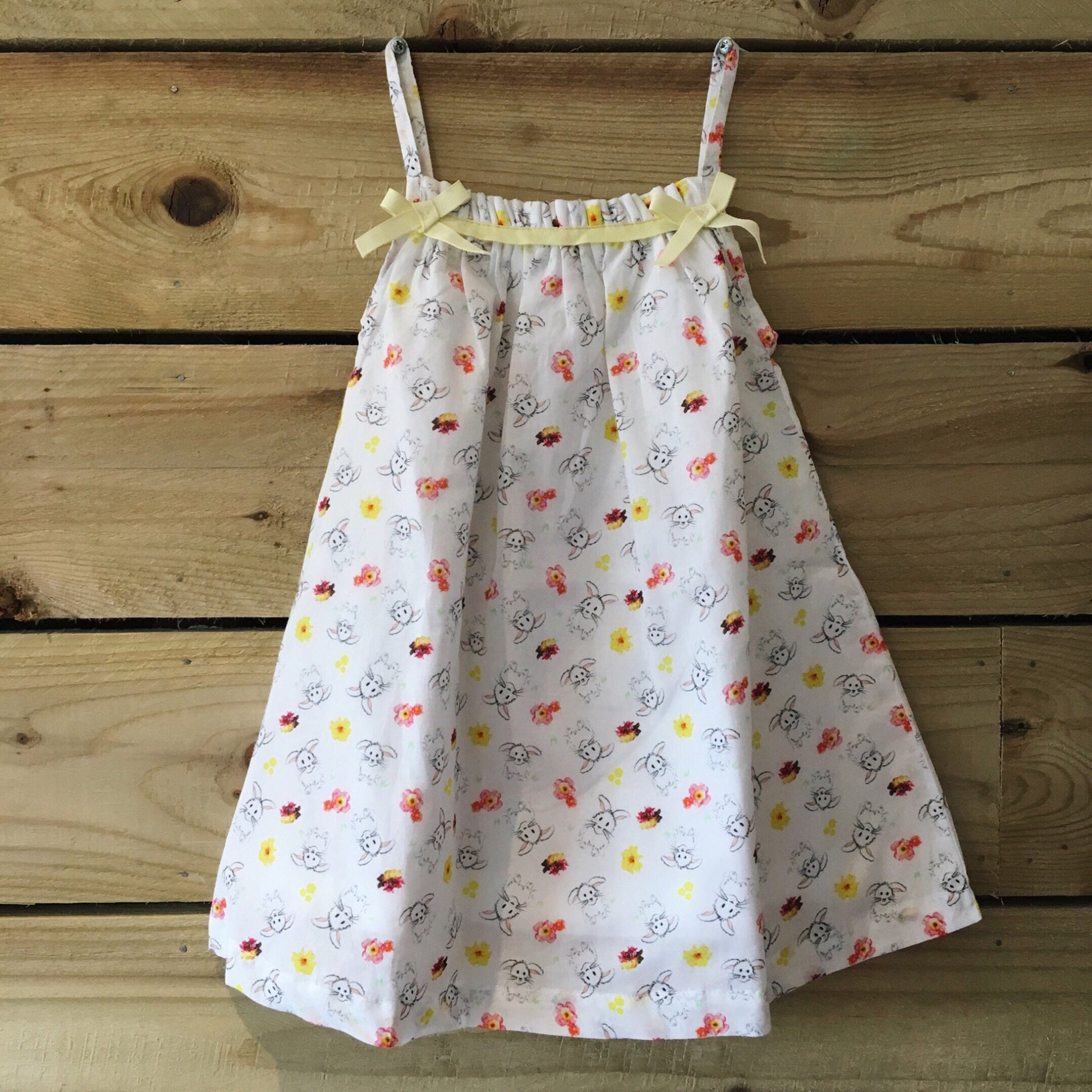 Girl’s Amelia Dress - Bunny & Me - Summertime Print-Girl’s Clothing-Bunnies and Blossom