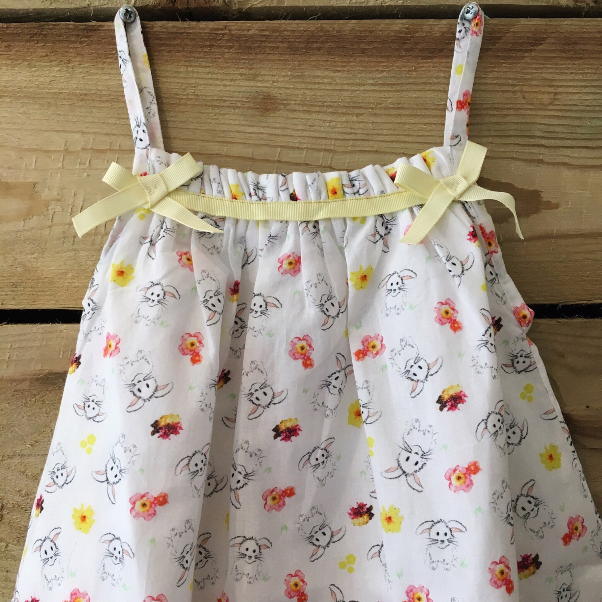 Girl’s Amelia Dress - Bunny & Me - Summertime Print-Girl’s Clothing-Bunnies and Blossom