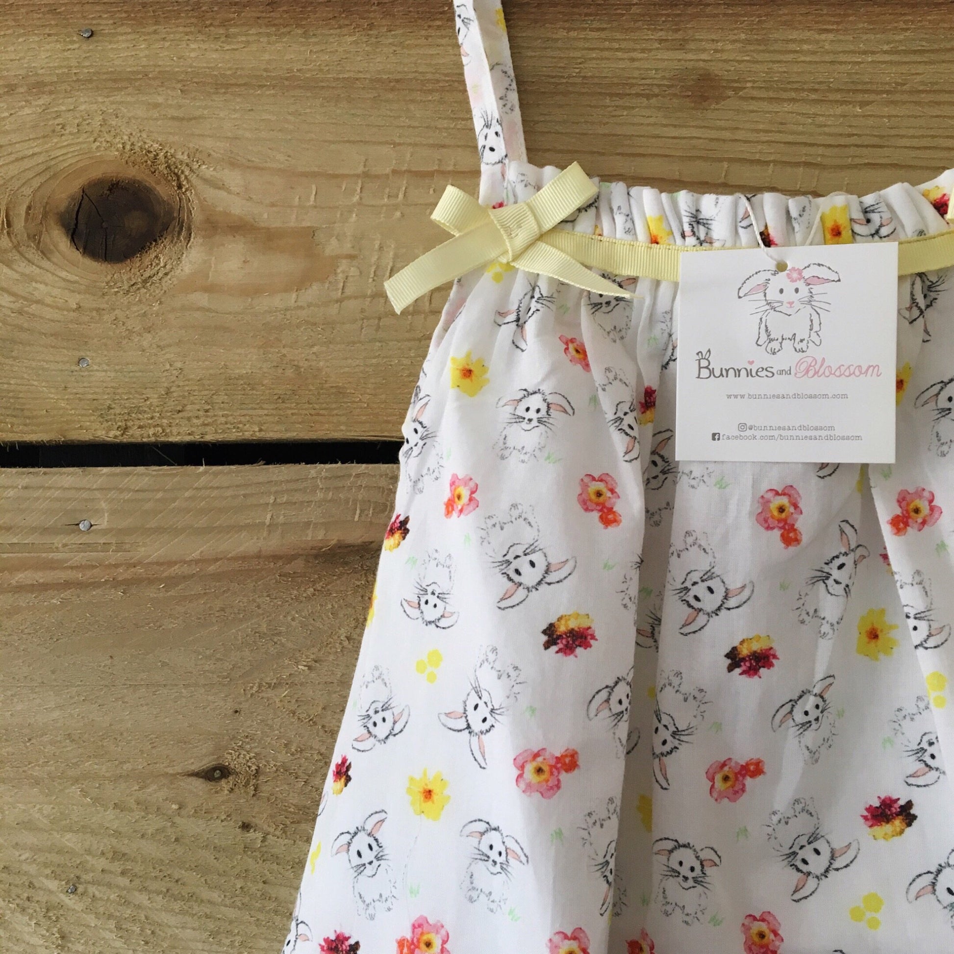 Girl’s Amelia Dress - Bunny & Me - Summertime Print-Girl’s Clothing-Bunnies and Blossom